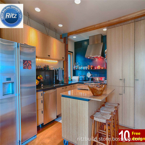 House Kitchen Design Kitchne Cabinet PVC High Quality Wood Kitchen Cabinet